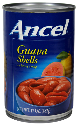 Ancel Guava Shells  in syrup. 17 oz